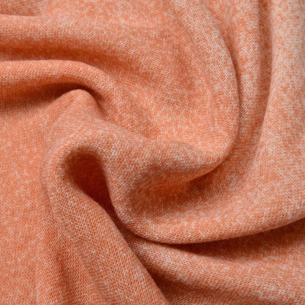 Peach 100% Acrylic Shadow Art Scarf (76x36 in) - Picture 3 of 5